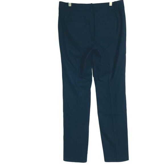 Ann Taylor Seasonless Stretch Navy Blue Dress Pants, Flat Front, size 8, Pockets - Picture 4 of 11